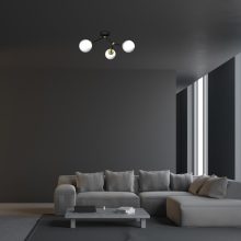 Ceiling  lamp JOY BLACK / GOLD 3xE14