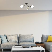 Ceiling  lamp JOY BLACK / GOLD 3xE14