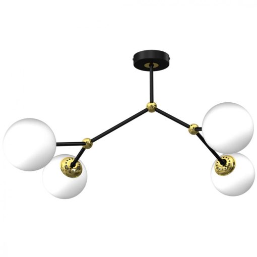 Ceiling  lamp JOY BLACK / GOLD 4xE14