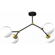 Ceiling  lamp JOY BLACK / GOLD 4xE14