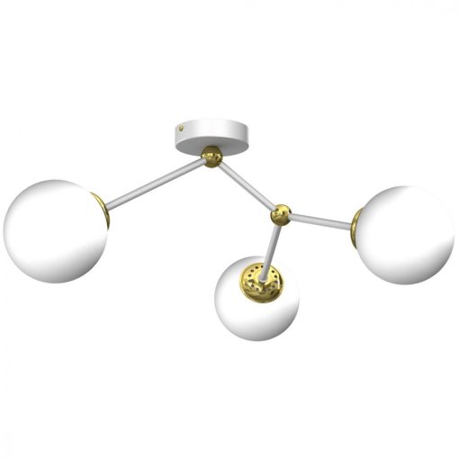 Ceiling  lamp JOY WHITE / GOLD 3xE14
