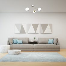 Ceiling  lamp JOY WHITE / GOLD 3xE14