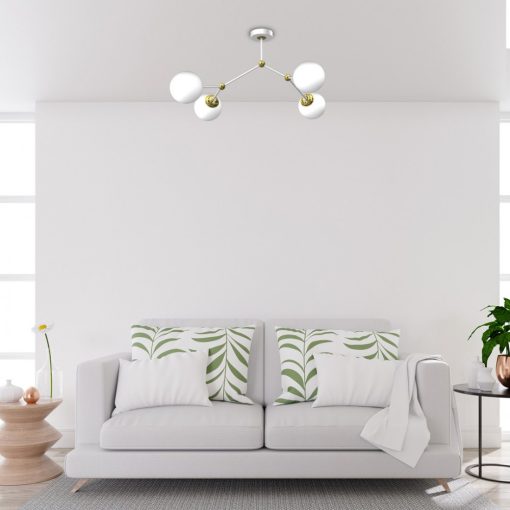 Ceiling  lamp JOY WHITE / GOLD 4xE14