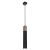 Pendant lamp SOLO SAWN BLACK / PATINATED WOOD 1x mini GU10