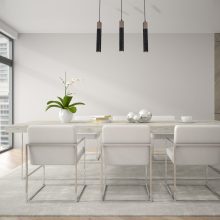 Pendant lamp SOLO SAWN BLACK / PATINATED WOOD 3x mini GU10