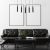 Pendant lamp SOLO SAWN BLACK / PATINATED WOOD 5x mini GU10