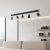 Ceiling  lamp SOLO SAWN BLACK / PATINATED WOOD 5x mini GU10