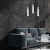 Pendant lamp SOLO SAWN WHITE / PATINATED WOOD 3x mini GU10