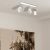 Ceiling  lamp SOLO SAWN WHITE / PATINATED WOOD 3x mini GU10