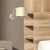 Wall lamp MARSHALL WHITE / RATTAN 1xE27