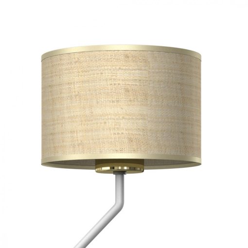 Wall lamp MARSHALL WHITE / RATTAN 1xE27 + 1x mini GU10