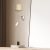 Wall lamp MARSHALL WHITE / RATTAN 1xE27 + 1x mini GU10