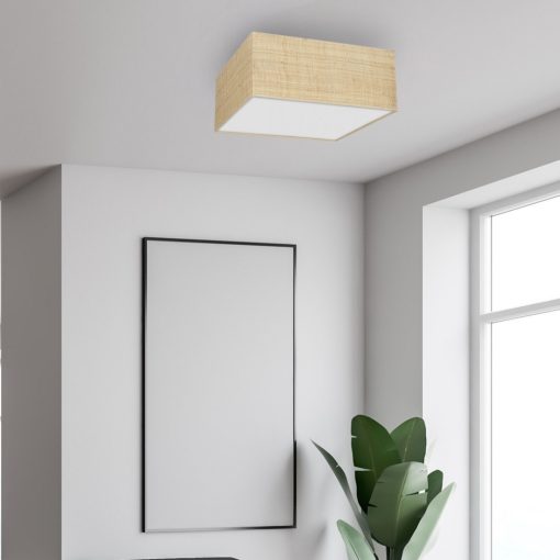 Ceiling  lamp MARSHALL WHITE / RATTAN 3xE27