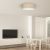 Ceiling  lamp MARSHALL WHITE / RATTAN 3xE27 Ø50cm