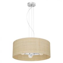 Pendant lamp MARSHALL WHITE / RATTAN 3xE27
