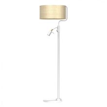Floor lamp MARSHALL WHITE / RATTAN 1xE27 + 1x mini GU10