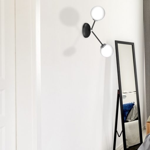 Wall lamp JOY BLACK 2xE14