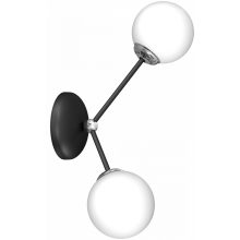 Wall lamp JOY BLACK 2xE14