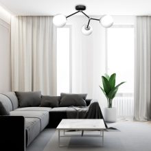 Ceiling  lamp JOY BLACK 3xE14
