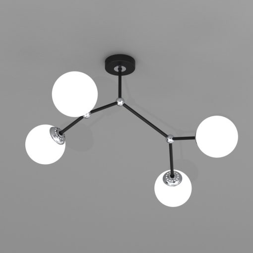 Ceiling  lamp JOY BLACK 4xE14