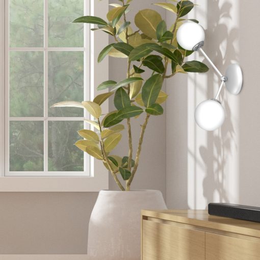 Wall lamp JOY WHITE 2xE14