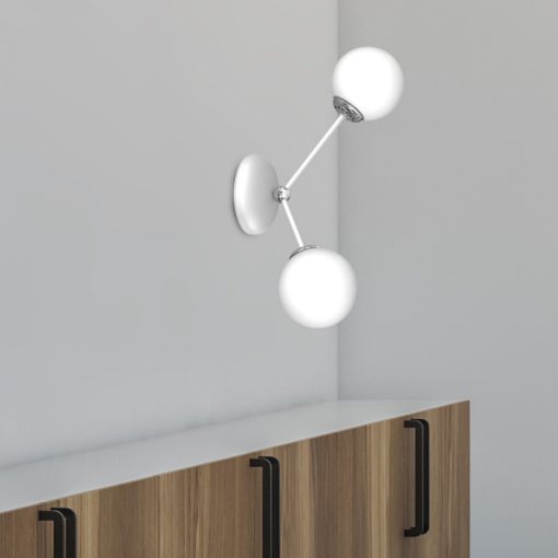 Wall lamp JOY WHITE 2xE14
