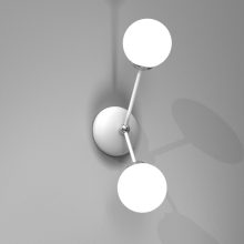 Wall lamp JOY WHITE 2xE14