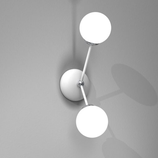 Wall lamp JOY WHITE 2xE14
