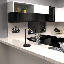 Bedside lamp JOKER BLACK/GOLD 1xGU10
