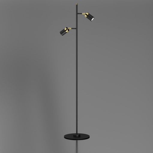 Floor lamp JOKER BLACK/GOLD 2xGU10