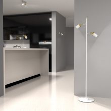 Floor lamp JOKER WHITE/GOLD 2xGU10