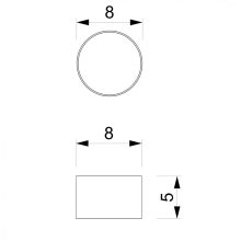 Ceiling  lamp DIXIE White  1xGX53
