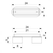 Ceiling  lamp DIXIE White  2xGX53