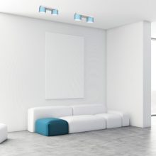 Ceiling  lamp DIXIE Blue/White 2xGX53
