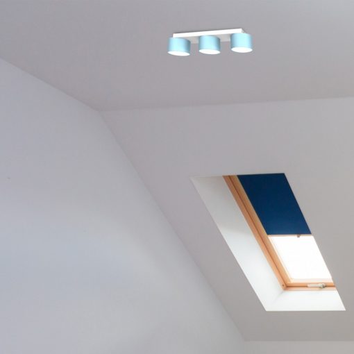Ceiling  lamp DIXIE Blue/White 3xGX53