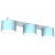Ceiling  lamp DIXIE Blue/White 3xGX53