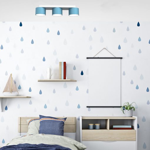 Ceiling  lamp DIXIE Blue/White 3xGX53