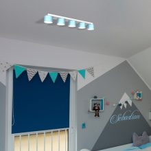 Ceiling  lamp DIXIE Blue/White 5xGX53