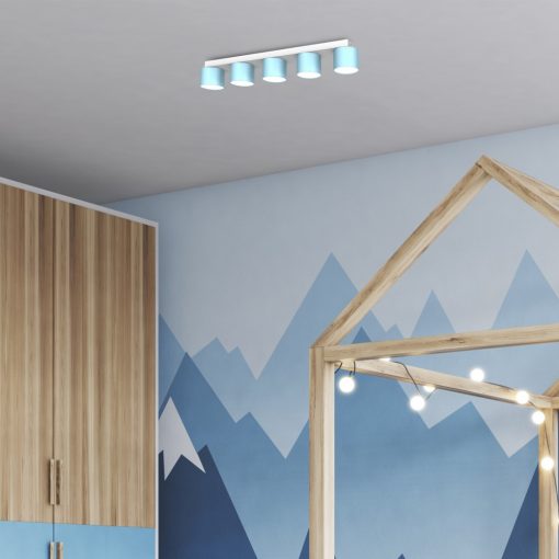 Ceiling  lamp DIXIE Blue/White 5xGX53
