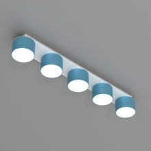 Ceiling  lamp DIXIE Blue/White 5xGX53