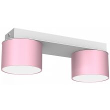 Ceiling  lamp DIXIE Pink/White  2xGX53