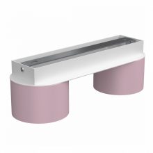 Ceiling  lamp DIXIE Pink/White  2xGX53
