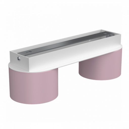 Ceiling  lamp DIXIE Pink/White  2xGX53