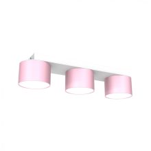 Ceiling  lamp DIXIE Pink/White  3xGX53