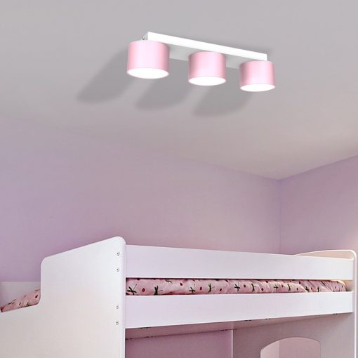 Ceiling  lamp DIXIE Pink/White  3xGX53