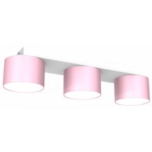 Ceiling  lamp DIXIE Pink/White  3xGX53