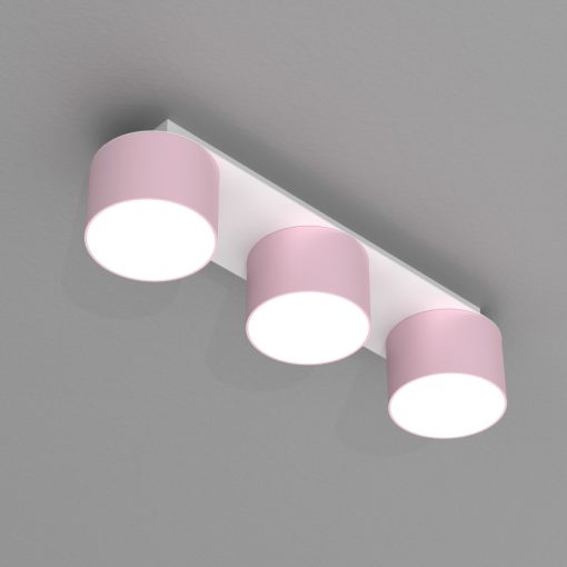 Ceiling  lamp DIXIE Pink/White  3xGX53