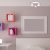 Ceiling  lamp DIXIE Pink/White  3xGX53