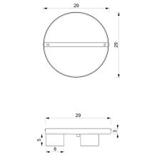 Ceiling  lamp DIXIE Pink/White  3xGX53