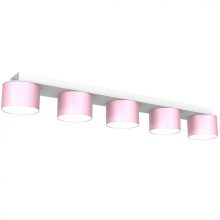 Ceiling  lamp DIXIE Pink/White  5xGX53